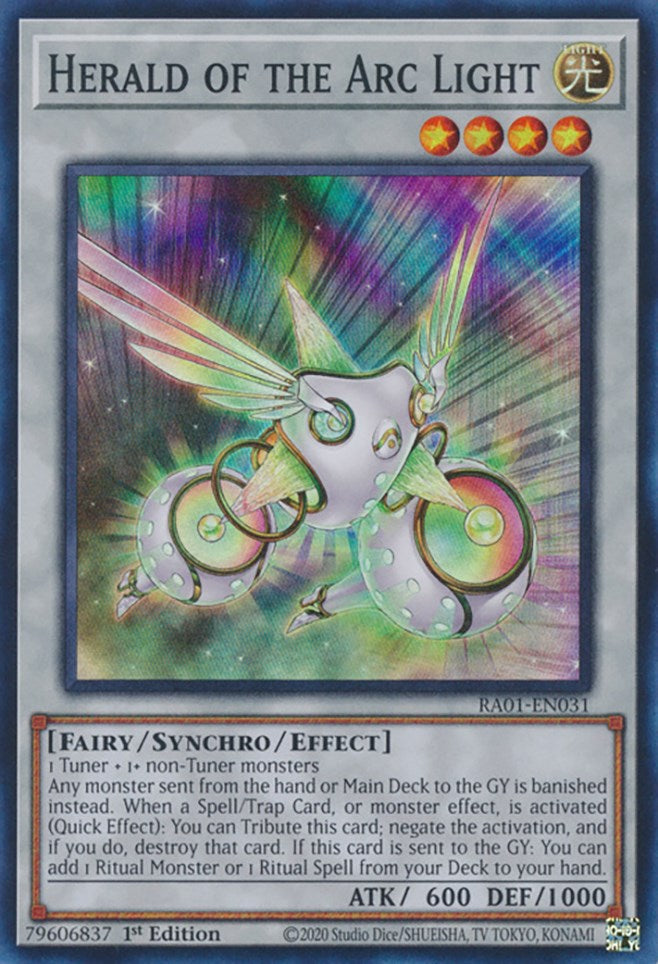 Herald of the Arc Light [RA01-EN031] Super Rare | Amazing Games TCG