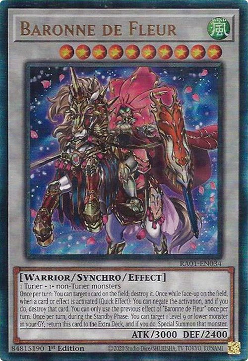 Baronne de Fleur [RA01-EN034] Prismatic Ultimate Rare | Amazing Games TCG