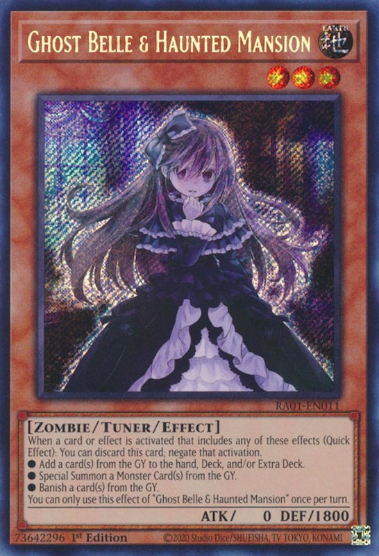 Ghost Belle & Haunted Mansion [RA01-EN011] Secret Rare | Amazing Games TCG