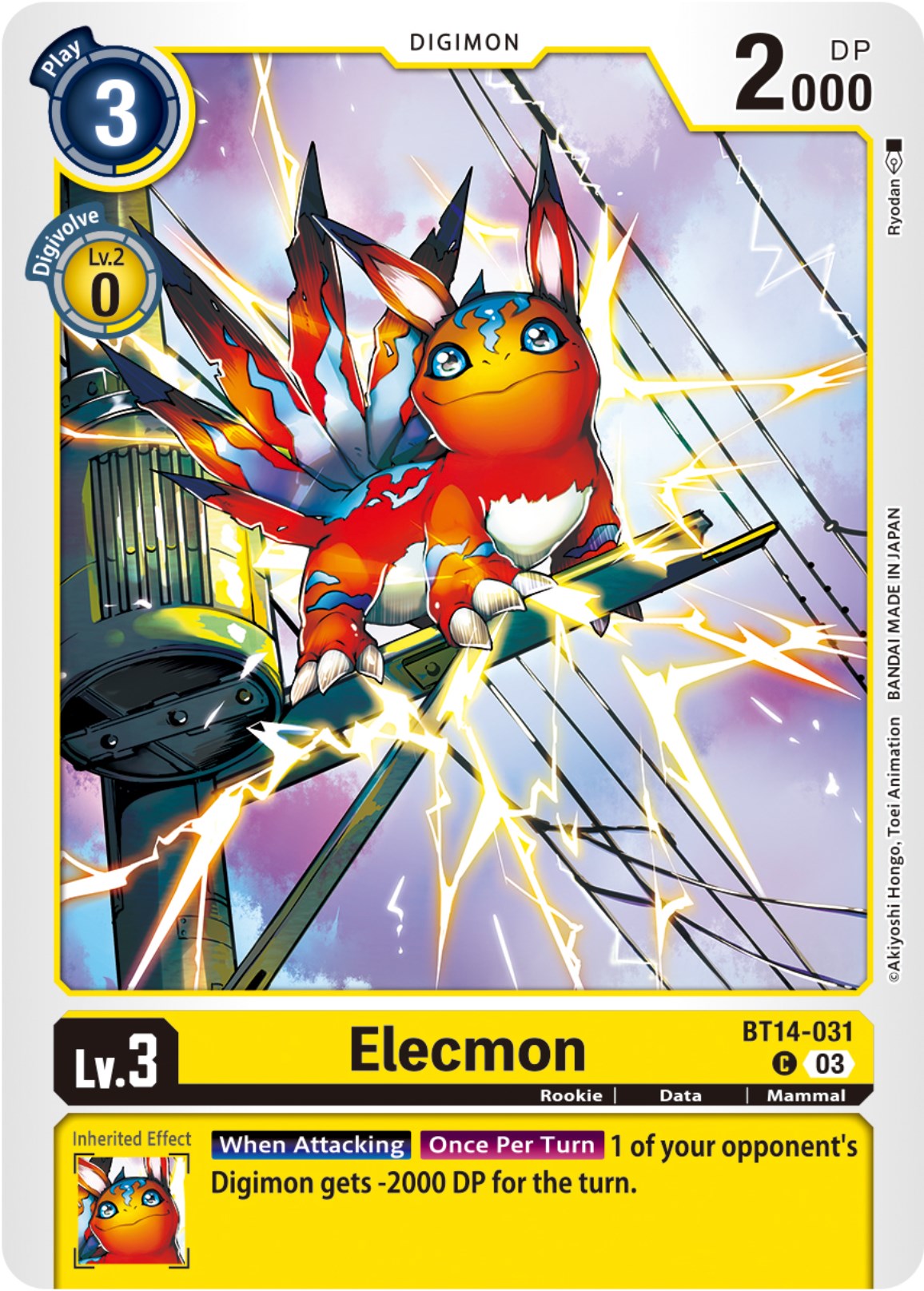 Elecmon [BT14-031] [Blast Ace] | Amazing Games TCG
