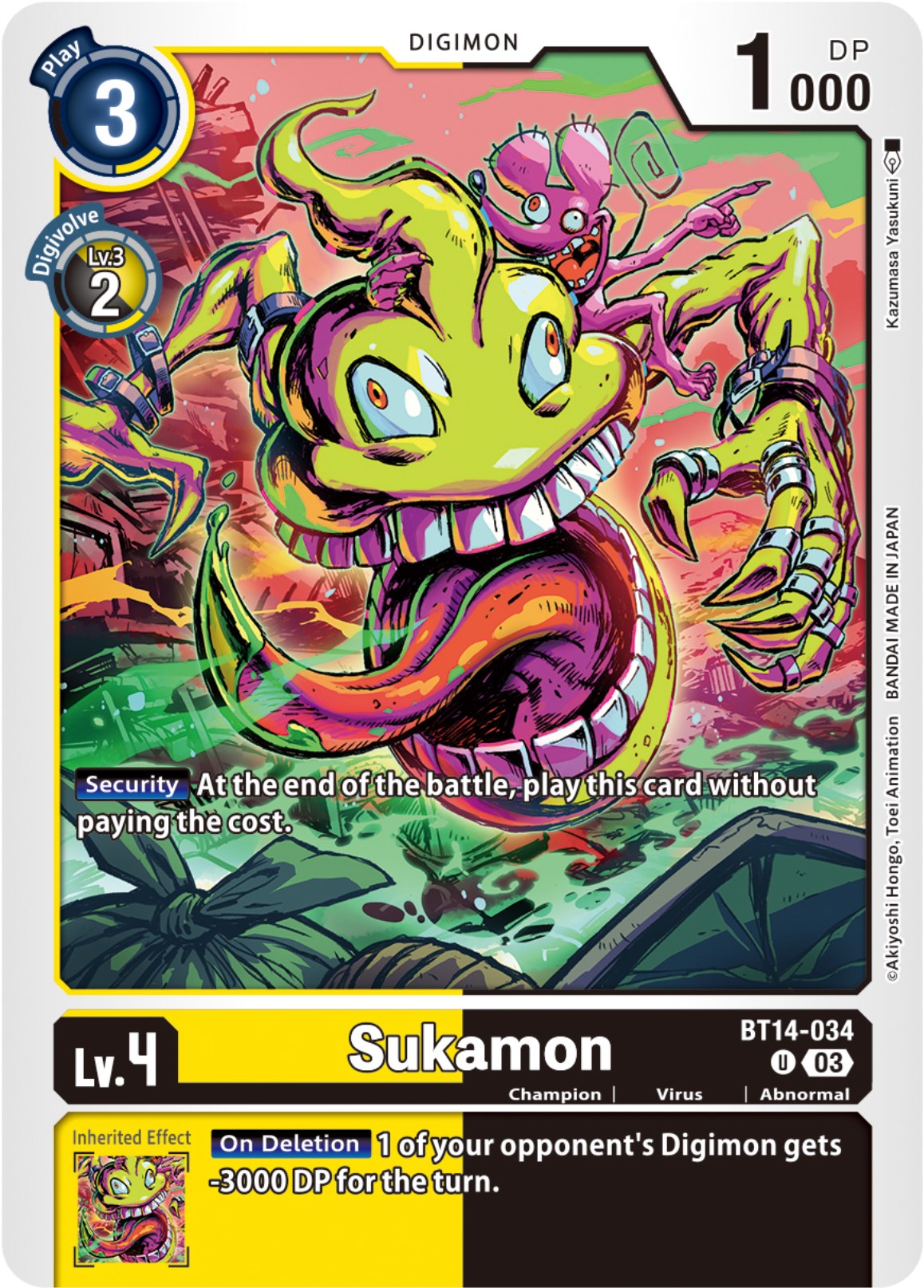 Sukamon [BT14-034] [Blast Ace] | Amazing Games TCG