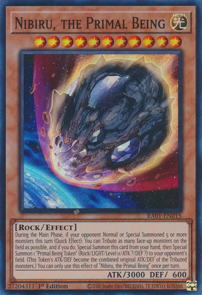 Nibiru, the Primal Being [RA01-EN015] Super Rare | Amazing Games TCG