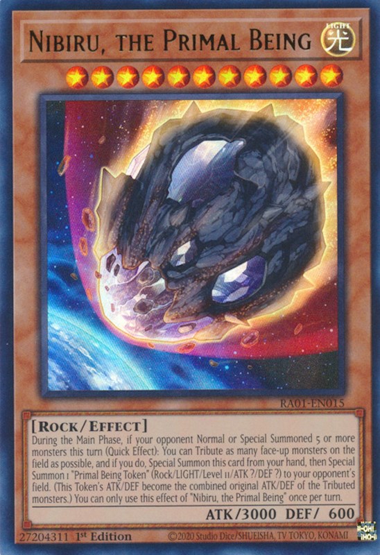 Nibiru, the Primal Being [RA01-EN015] Ultra Rare | Amazing Games TCG