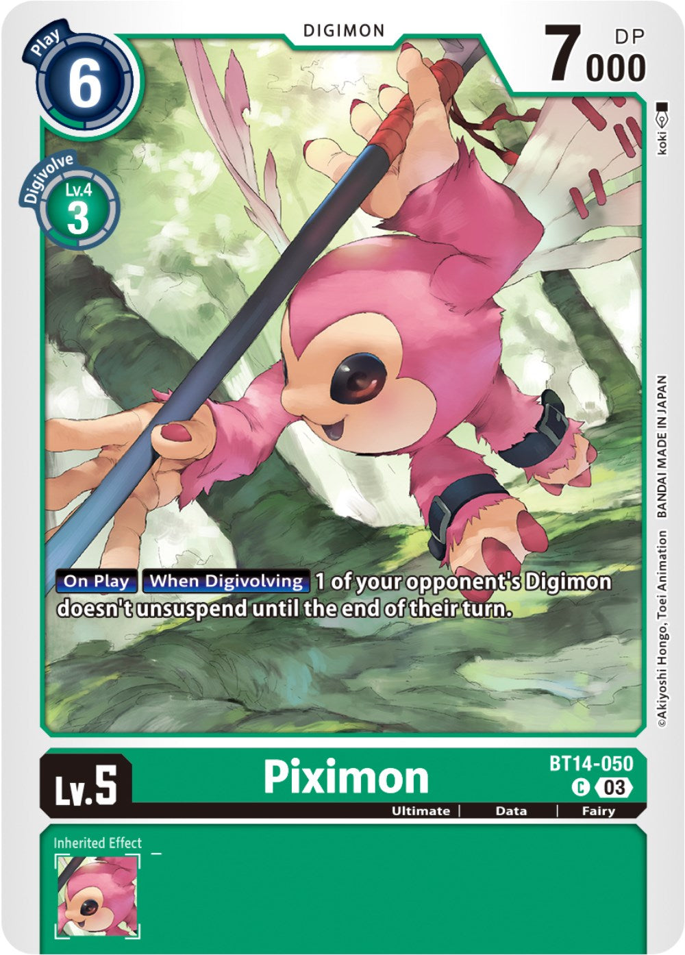 Piximon [BT14-050] [Blast Ace] | Amazing Games TCG