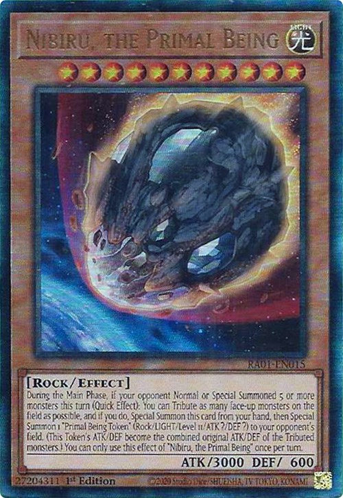 Nibiru, the Primal Being [RA01-EN015] Prismatic Ultimate Rare | Amazing Games TCG