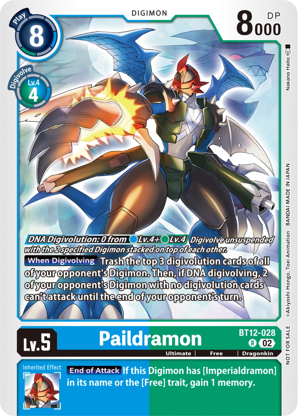 Paildramon [BT12-028] (NYCC 2023 Demo Deck) [Across Time] | Amazing Games TCG