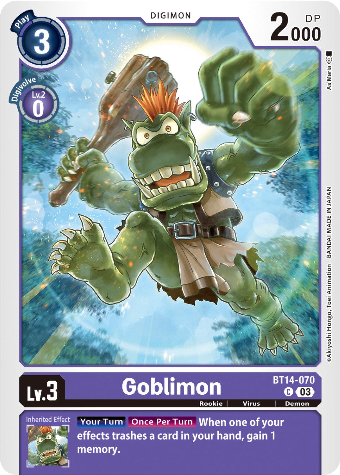 Goblimon [BT14-070] [Blast Ace] | Amazing Games TCG