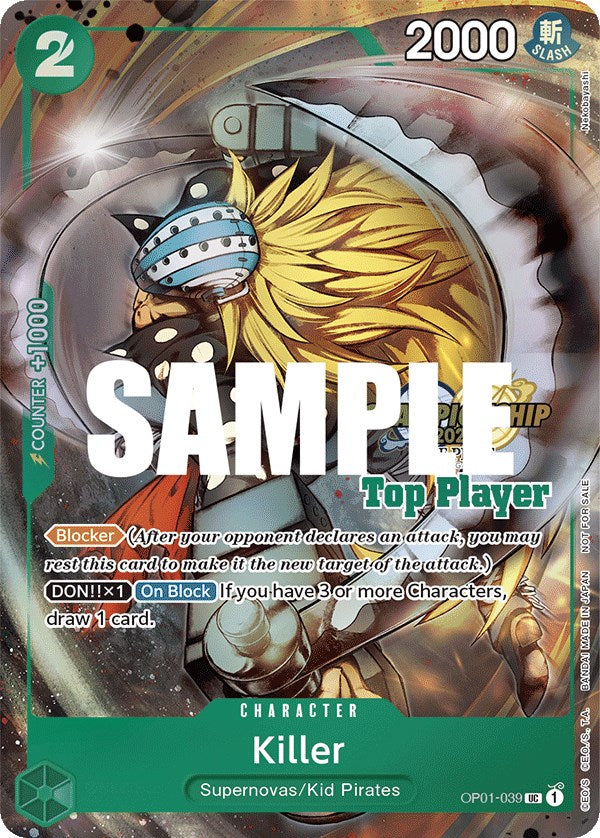 Killer (CS 2023 Top Players Pack) [One Piece Promotion Cards] | Amazing Games TCG