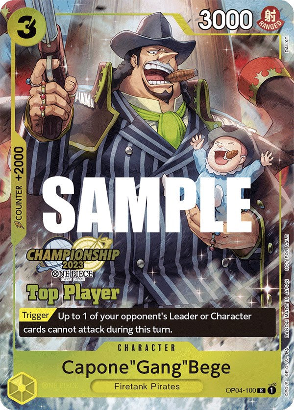 Capone"Gang"Bege (CS 2023 Top Players Pack) [One Piece Promotion Cards] | Amazing Games TCG