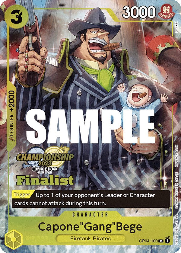 Capone"Gang"Bege (CS 2023 Top Players Pack) [Finalist] [One Piece Promotion Cards] | Amazing Games TCG