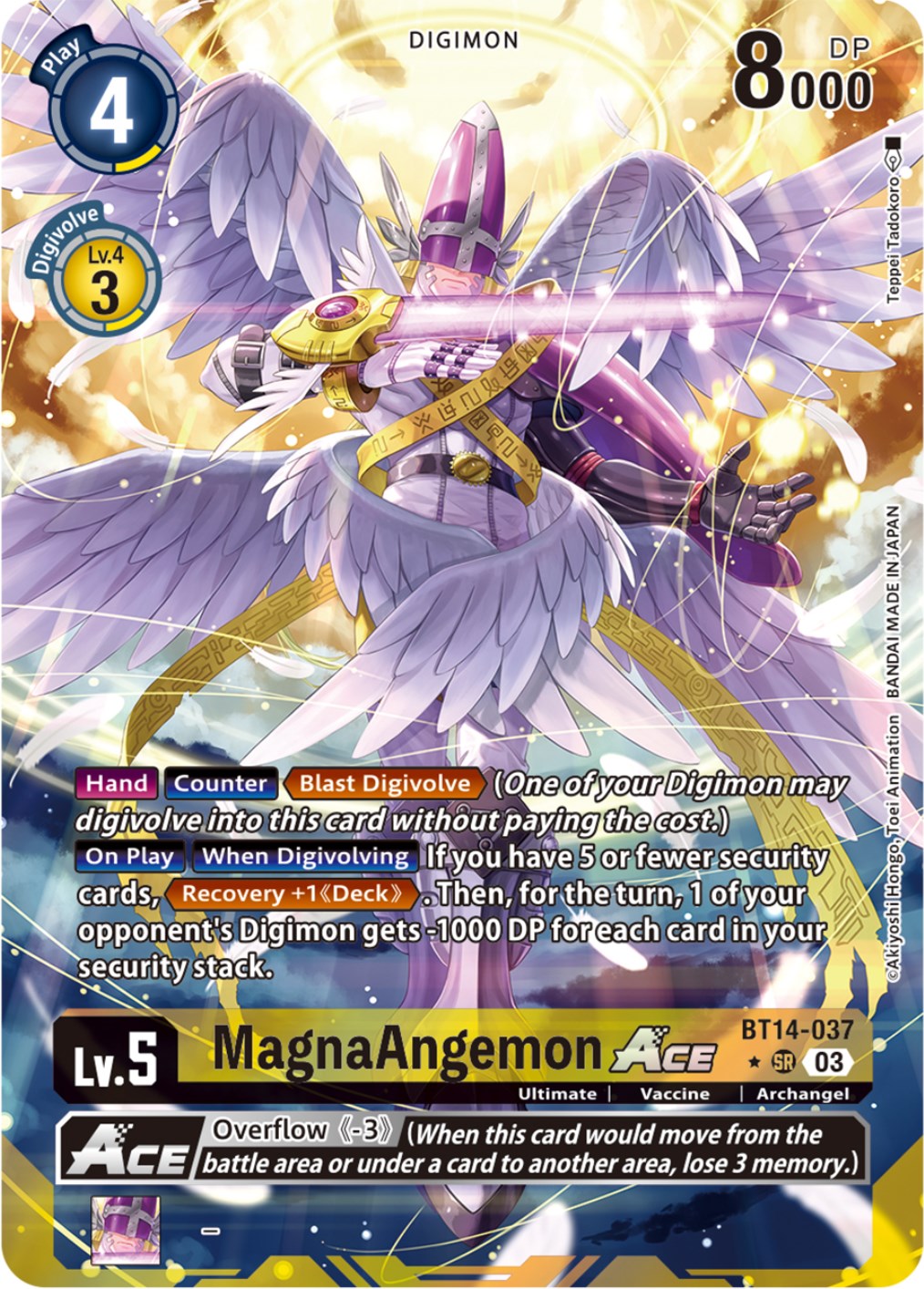 MagnaAngemon Ace [BT14-037] (Alternate Art) [Blast Ace] | Amazing Games TCG