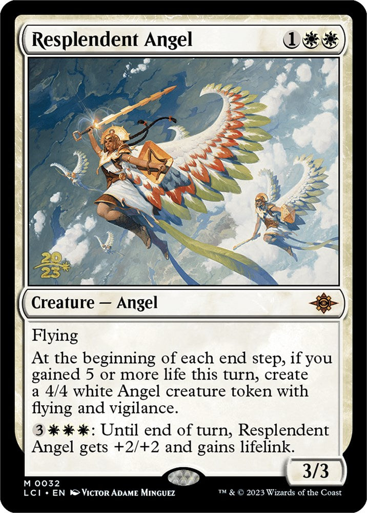 Resplendent Angel (LCI) [The Lost Caverns of Ixalan Prerelease Cards] | Amazing Games TCG