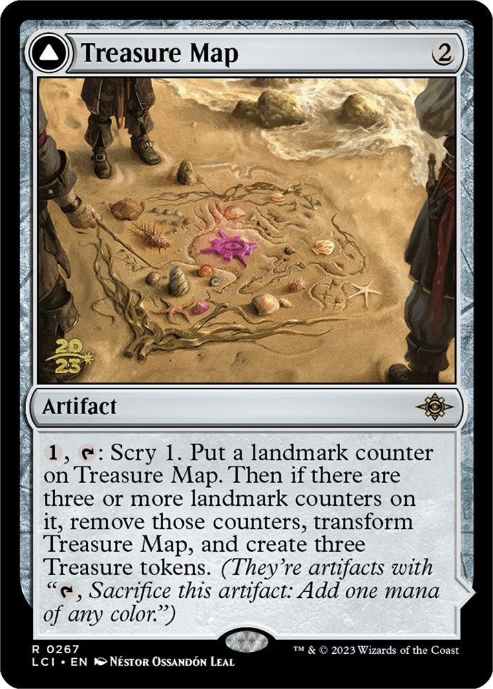 Treasure Map // Treasure Cove [The Lost Caverns of Ixalan Prerelease Cards] | Amazing Games TCG