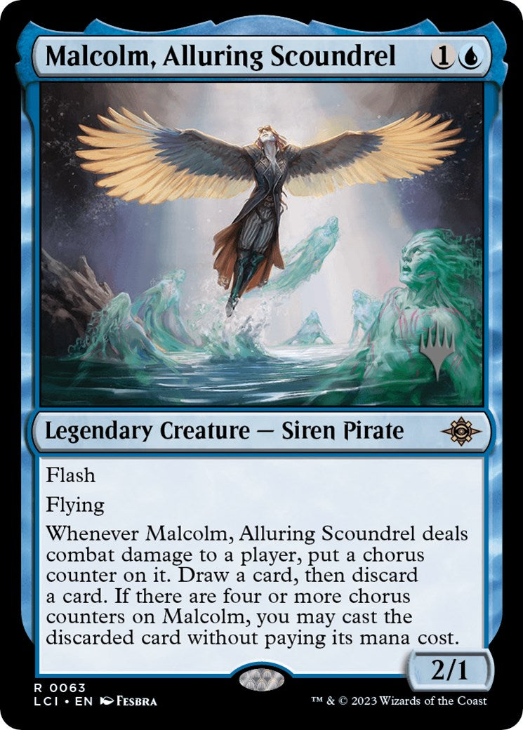 Malcolm, Alluring Scoundrel (Promo Pack) [The Lost Caverns of Ixalan Promos] | Amazing Games TCG