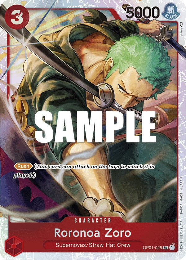 Roronoa Zoro (OP01-025) (Ultra Deck: The Three Captains) [One Piece Promotion Cards] | Amazing Games TCG
