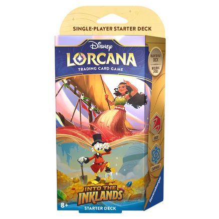 Disney Lorcana: Into the Inklands Starter Deck (Ruby & Sapphire) | Amazing Games TCG