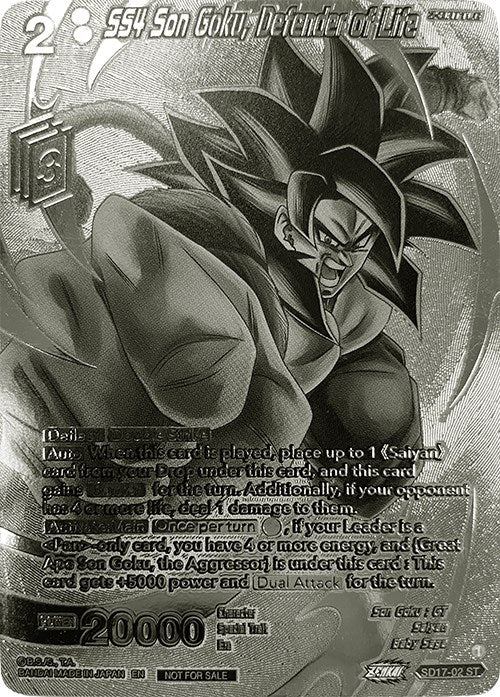 SS4 Son Goku, Defender of Life (2023 Offline Regionals Silver Print) (SD17-02) [Promotion Cards] | Amazing Games TCG