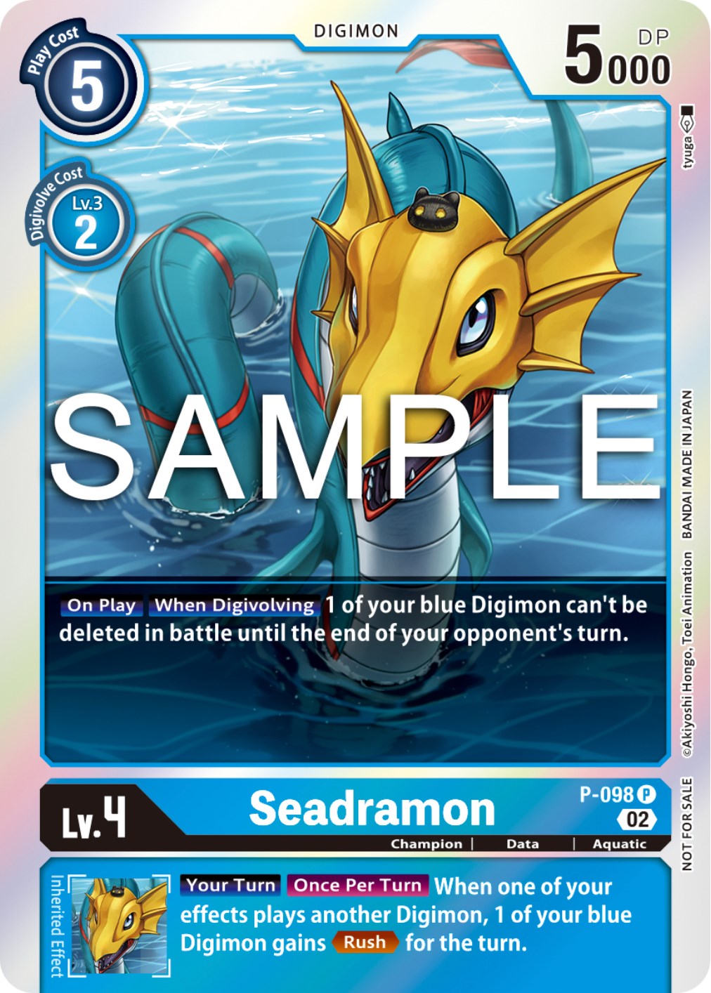Seadramon [P-098] - P-098 (Limited Card Pack Ver.2) [Promotional Cards] | Amazing Games TCG