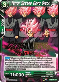 Terror Scythe Goku Black (Titan Player Stamped) (BT3-075) [Tournament Promotion Cards] | Amazing Games TCG