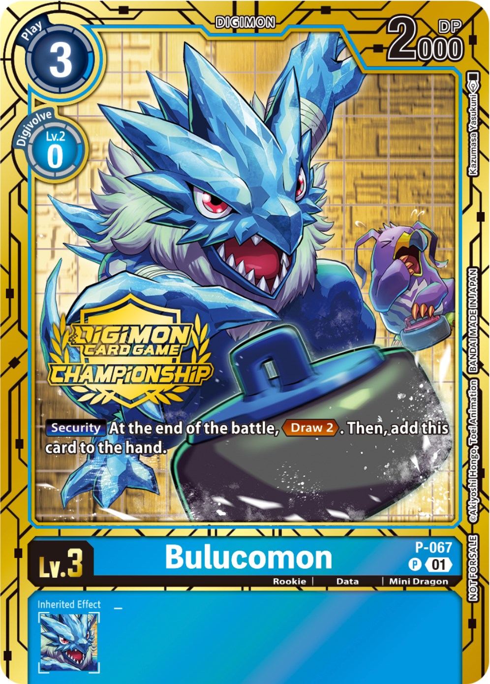 Bulucomon [P-067] (Championship 2023 Gold Card Set) [Promotional Cards] | Amazing Games TCG