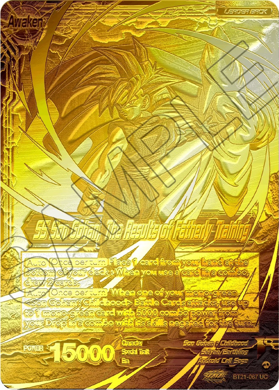 Son Gohan // SS Son Gohan, The Results of Fatherly Training (2023 Championship Finals) (Gold Metal Foil) (BT21-067) [Tournament Promotion Cards] | Amazing Games TCG