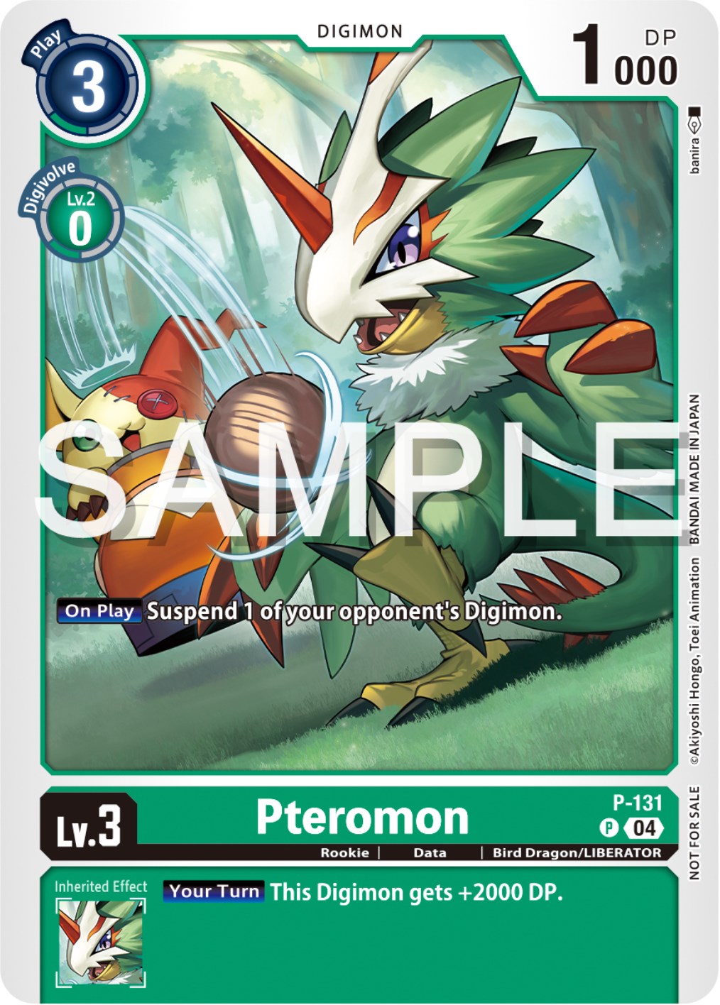 Pteromon [P-131] (Digimon Liberator Promotion Pack) [Promotional Cards] | Amazing Games TCG