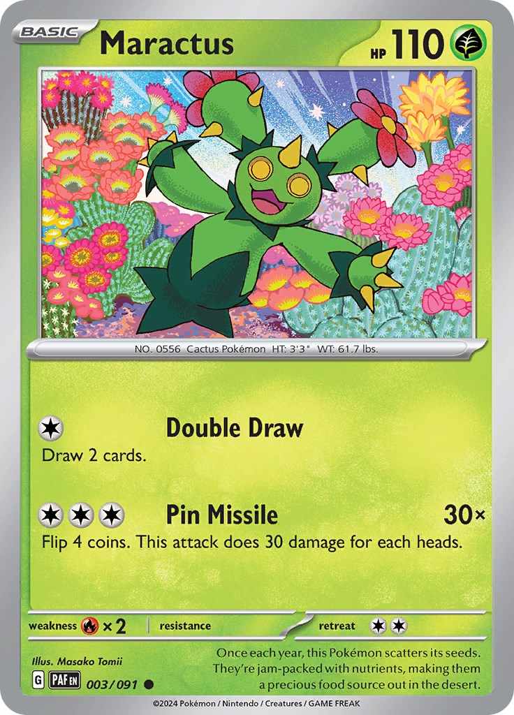 Maractus (003/091) [Scarlet & Violet: Paldean Fates] | Amazing Games TCG