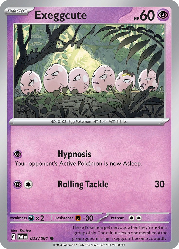 Exeggcute (023/091) [Scarlet & Violet: Paldean Fates] | Amazing Games TCG