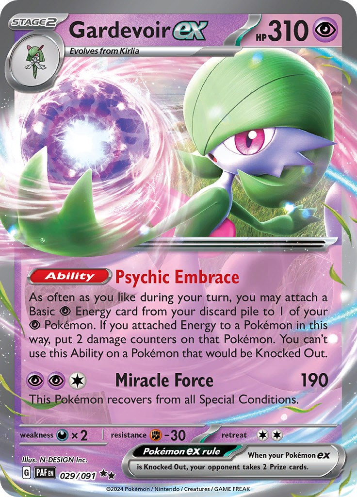 Gardevoir ex (029/091) [Scarlet & Violet: Paldean Fates] | Amazing Games TCG