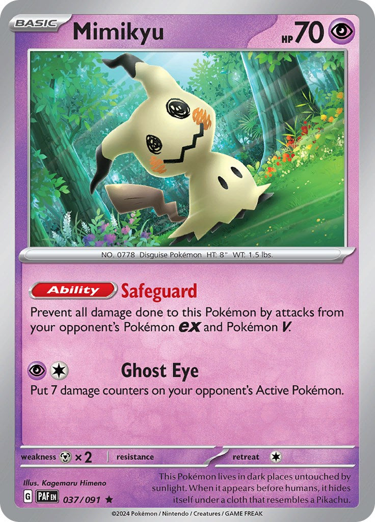 Mimikyu (037/091) [Scarlet & Violet: Paldean Fates] | Amazing Games TCG