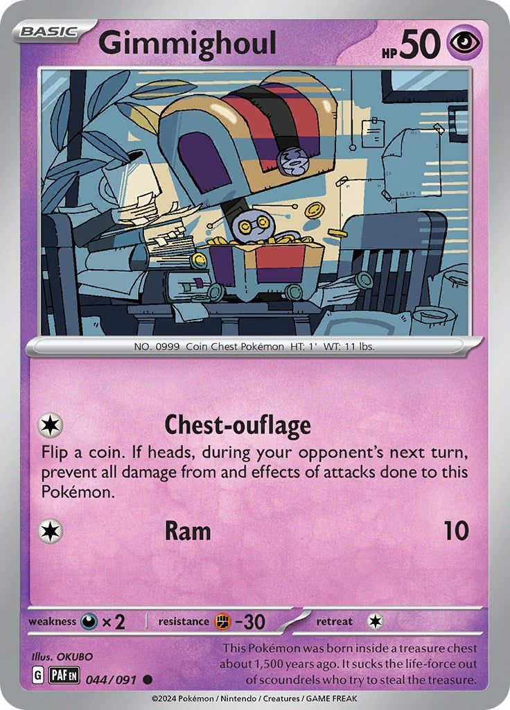 Gimmighoul (044/091) [Scarlet & Violet: Paldean Fates] | Amazing Games TCG