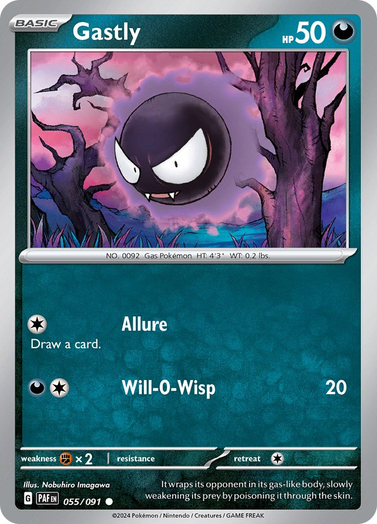 Gastly (055/091) [Scarlet & Violet: Paldean Fates] | Amazing Games TCG