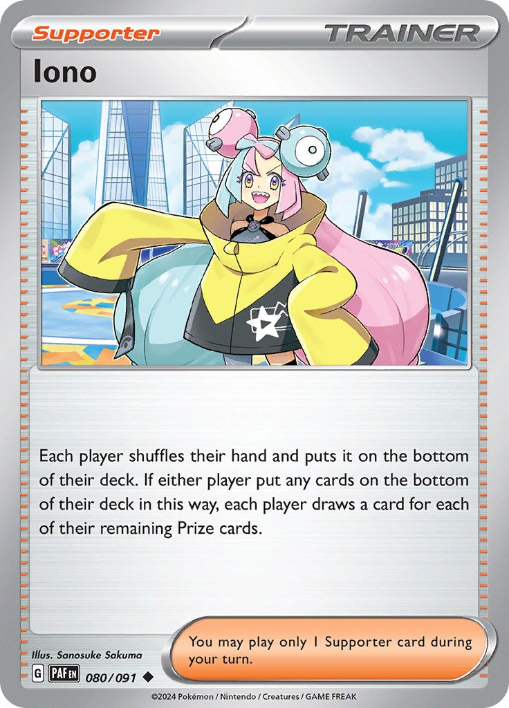 Iono (080/091) [Scarlet & Violet: Paldean Fates] | Amazing Games TCG