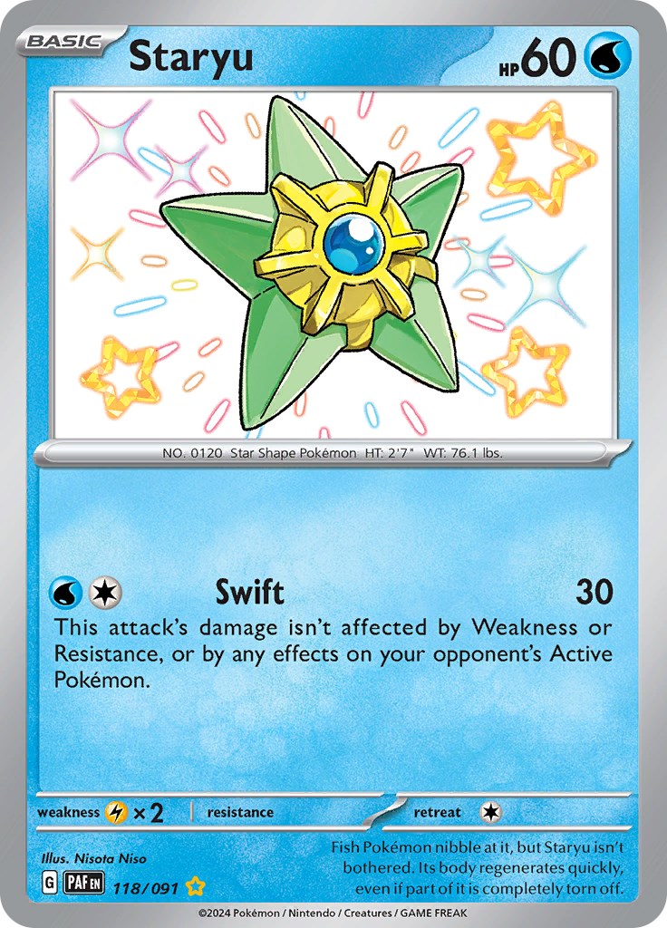 Staryu (118/091) [Scarlet & Violet: Paldean Fates] | Amazing Games TCG