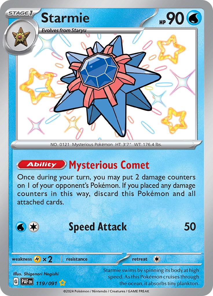 Starmie (119/091) [Scarlet & Violet: Paldean Fates] | Amazing Games TCG