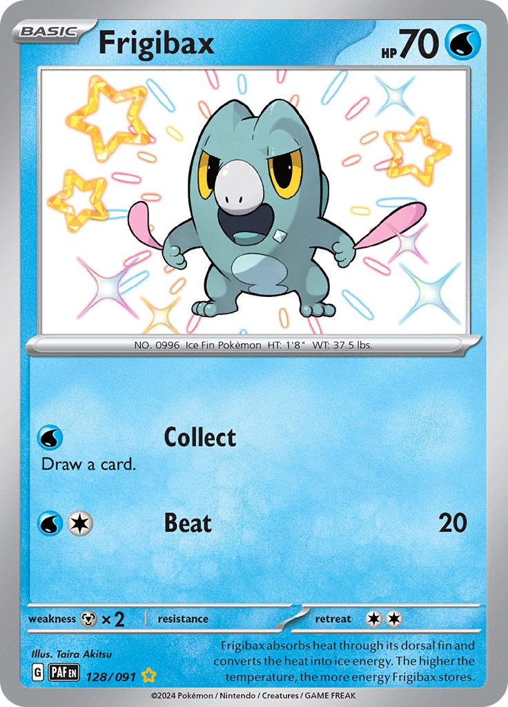 Frigibax (128/091) [Scarlet & Violet: Paldean Fates] | Amazing Games TCG