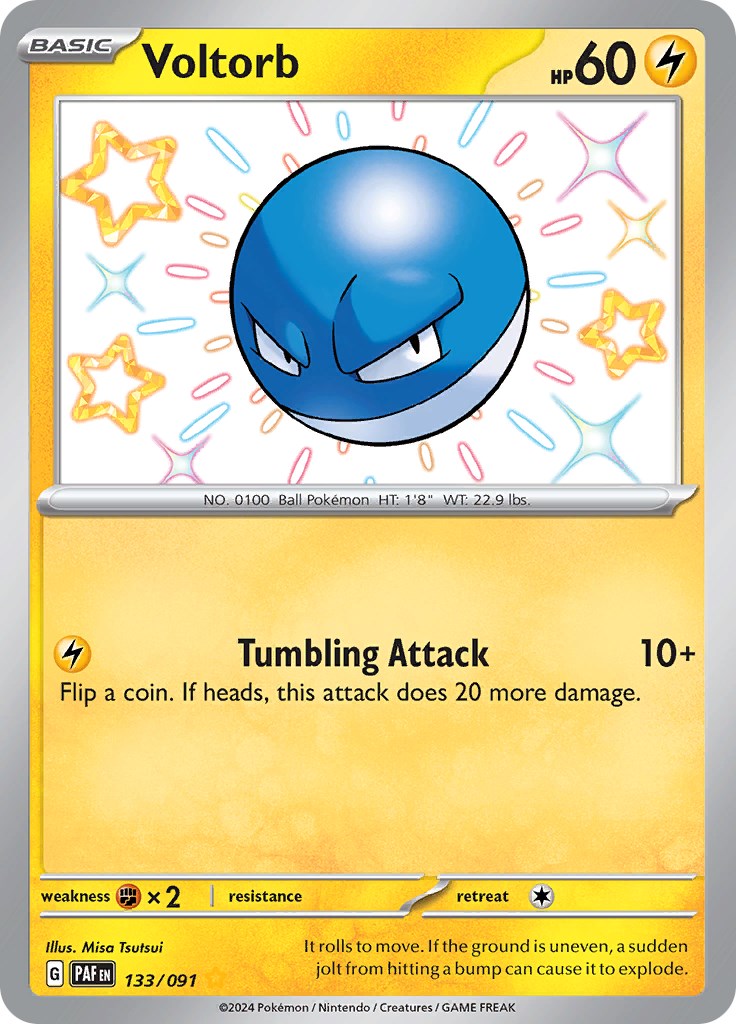 Voltorb (133/091) [Scarlet & Violet: Paldean Fates] | Amazing Games TCG