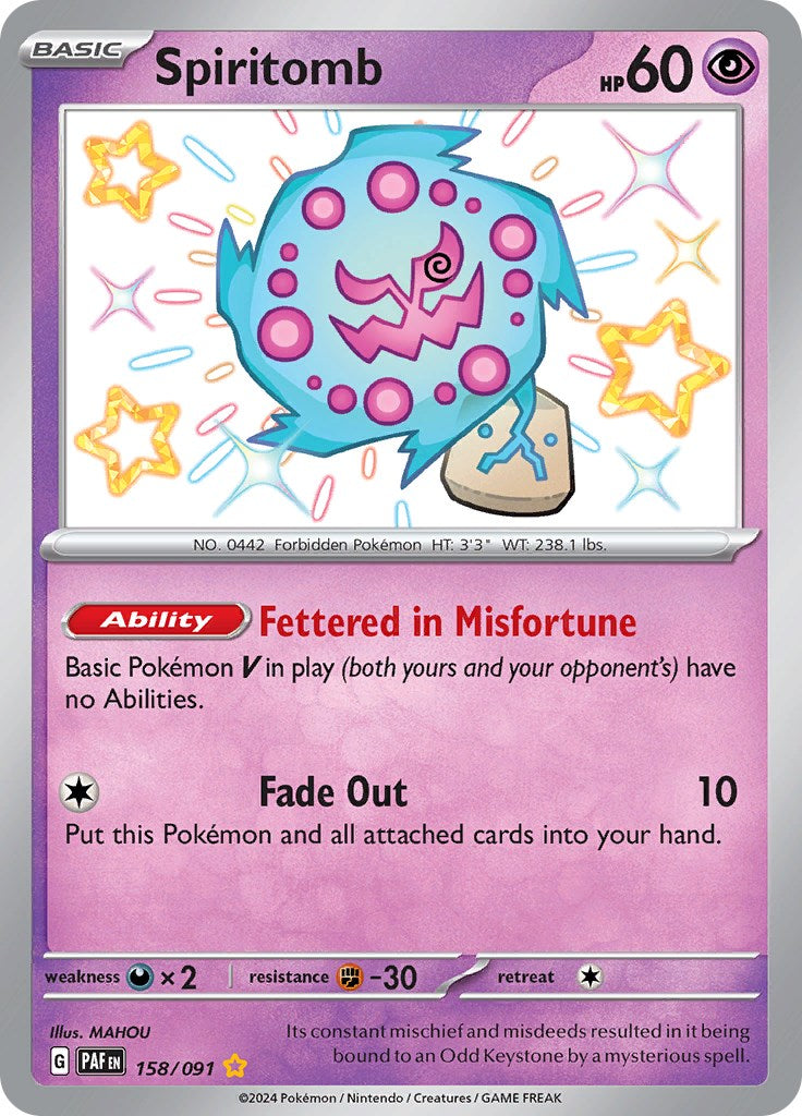 Spiritomb (158/091) [Scarlet & Violet: Paldean Fates] | Amazing Games TCG