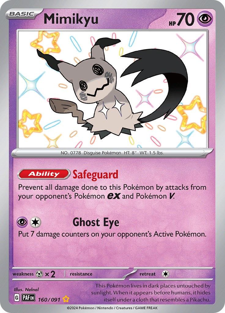 Mimikyu -160/091 [Scarlet & Violet: Paldean Fates] | Amazing Games TCG