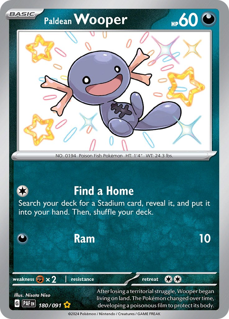 Paldean Wooper (180/091) [Scarlet & Violet: Paldean Fates] | Amazing Games TCG