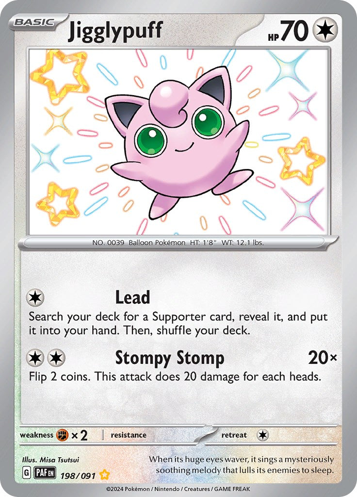 Jigglypuff (198/091) [Scarlet & Violet: Paldean Fates] | Amazing Games TCG