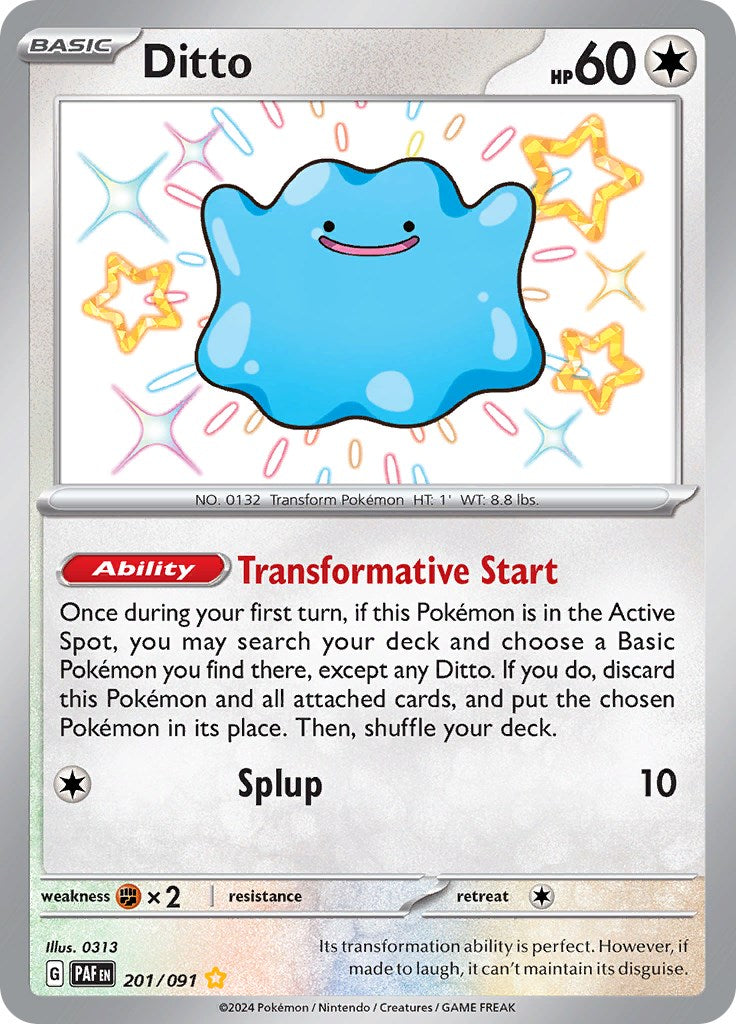 Ditto (201/091) [Scarlet & Violet: Paldean Fates] | Amazing Games TCG