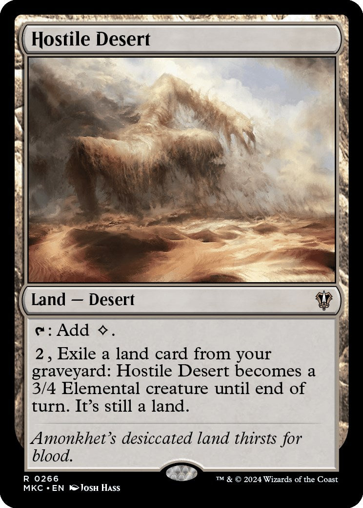 Hostile Desert [Murders at Karlov Manor Commander] | Amazing Games TCG