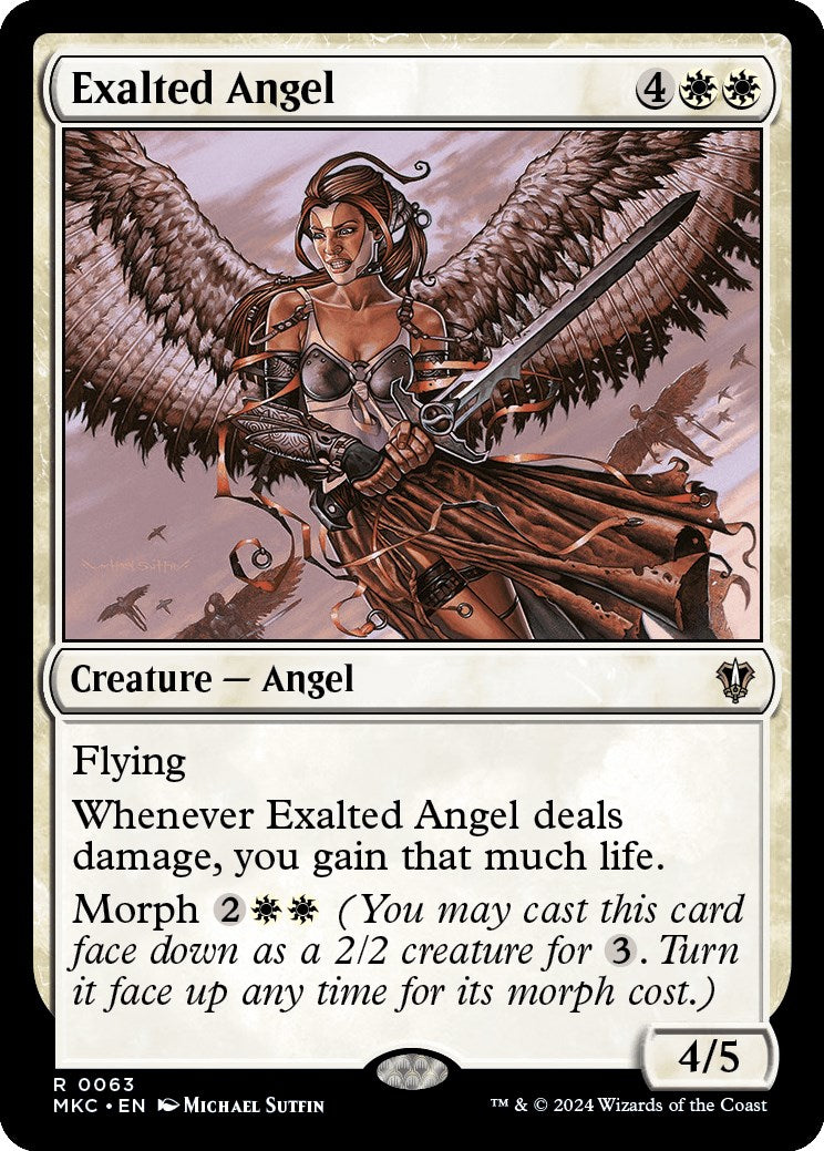 Exalted Angel [Murders at Karlov Manor Commander] | Amazing Games TCG