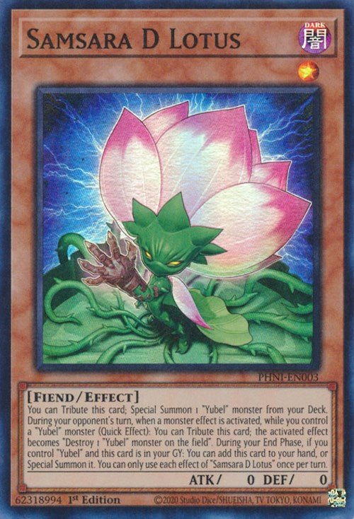 Samsara D Lotus [PHNI-EN003] Super Rare | Amazing Games TCG