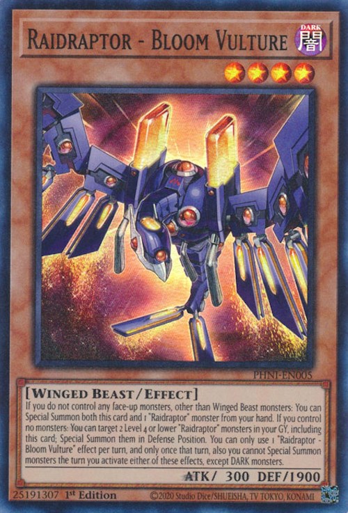 Raidraptor - Bloom Vulture [PHNI-EN005] Super Rare | Amazing Games TCG