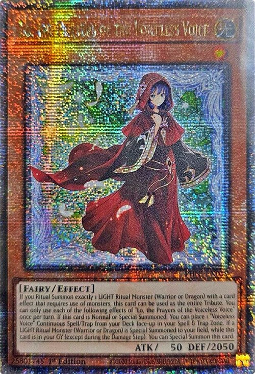 Lo, the Prayers of the Voiceless Voice [PHNI-EN019] Quarter Century Secret Rare | Amazing Games TCG