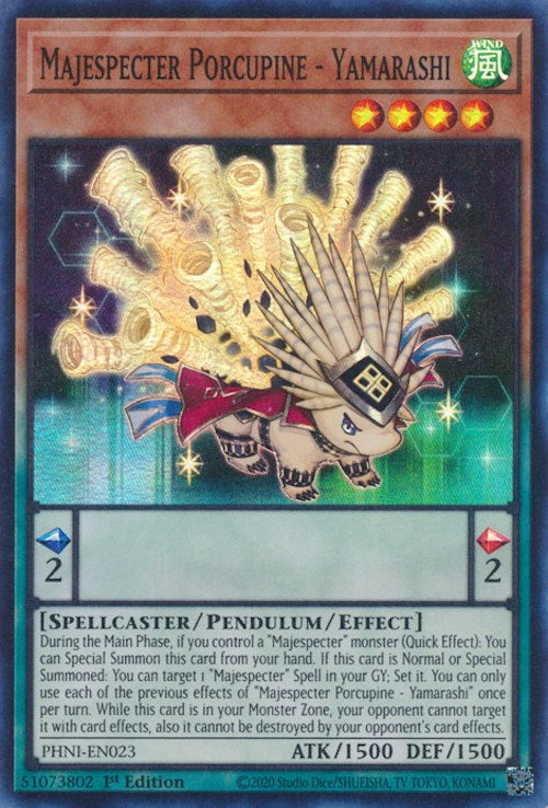 Majespecter Porcupine - Yamarashi [PHNI-EN023] Super Rare | Amazing Games TCG