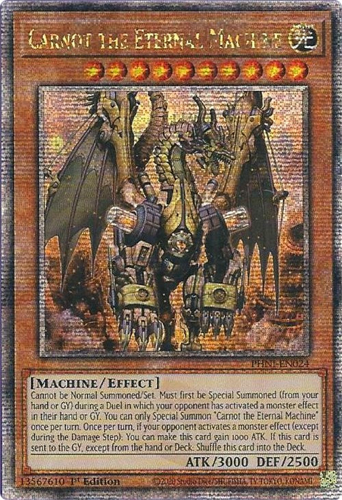 Carnot the Eternal Machine [PHNI-EN024] Quarter Century Secret Rare | Amazing Games TCG