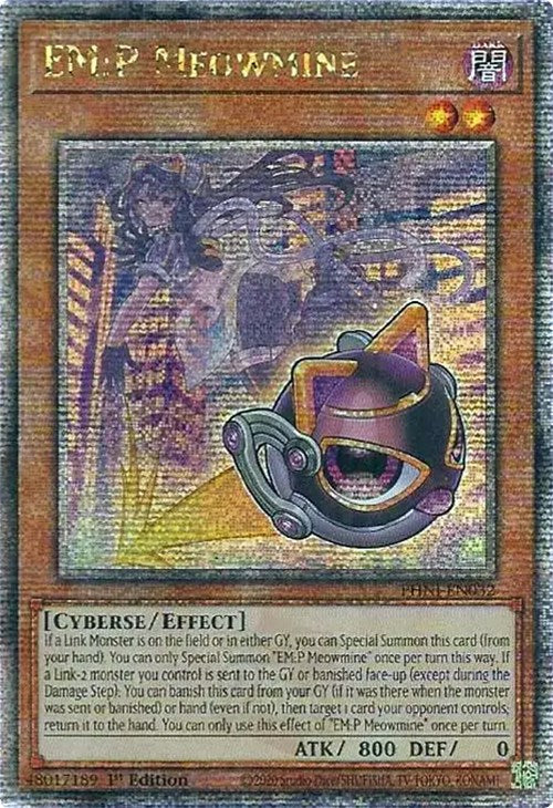 EM:P Meowmine [PHNI-EN032] Quarter Century Secret Rare | Amazing Games TCG